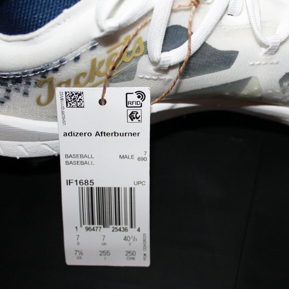 Adizero Afterburner Georgia Tech Metal Baseball Cleat Men's Size 7.5 RARE - Picture 7 of 10